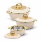 Asian Globus Insulated Casserole Set 1.6L+2.5L+3.5L Asian Globus Insulated Casserole Set 1.6L+2.5L+3.5L