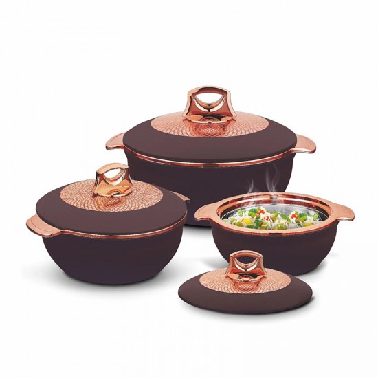 Asian Globus Insulated Casserole Set 1.6L+2.5L+3.5L Asian Globus Insulated Casserole Set 1.6L+2.5L+3.5L