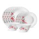 Borosil Larah Fluted Fiore 12Pcs Dinner Set