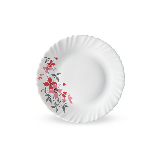 Borosil Larah Fluted Fiore 12Pcs Dinner Set