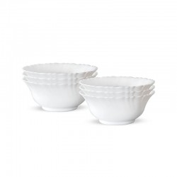 Borosil Fluted 5inch Soup Bowl 6Pcs Set 