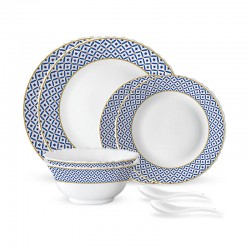 Borosil Larah Fluted Juliet 8Pcs Dinner Set