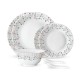 Borosil Larah Fluted Roselle 8Pcs Dinner Set