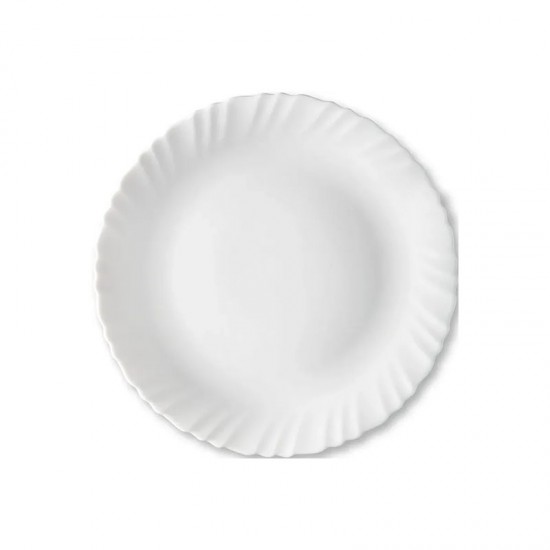 Borosil Fluted 10inch Full Plate 3Pcs Set
