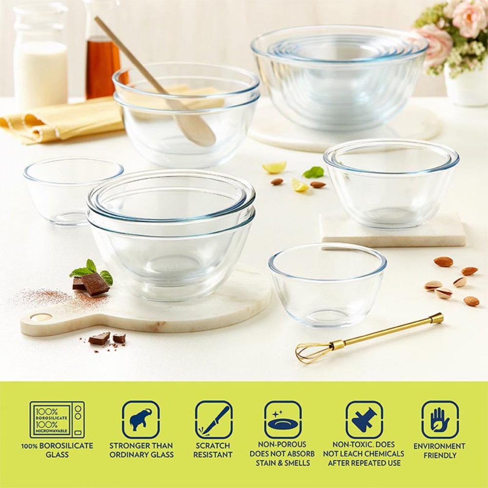 Borosil Glass Mixing Bowl 900ml
