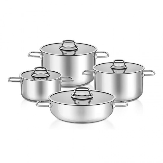 Hascevher Octavia 8pcs S/Steel Cookware Set
