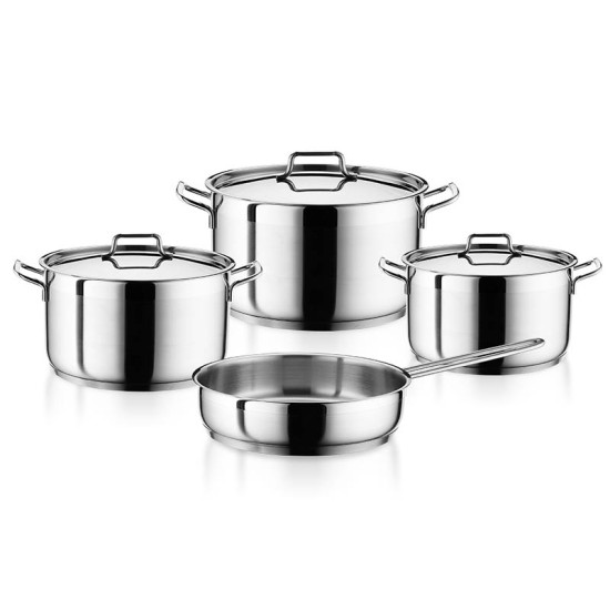 Hascevher Anett 7Pcs Stainless Steel Cookware Set