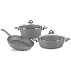 Hascevher Efsa Granite 5pcs Cookware Set Hascevher Efsa Granite 5pcs Cookware Set