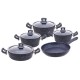 Hascevher Granit 9 Pcs Cookware Set