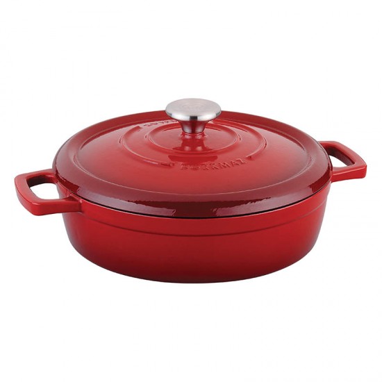 Korkmaz Casta Grill Low Casserole 26x7cm Red Korkmaz Casta Grill Low Casserole 26x7cm Red