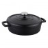 Korkmaz Casta Grill Low Casserole 26x7cm Black