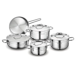 Korkmaz Alfa 9 Pcs Cookware Set Korkmaz Alfa 9 Pcs Cookware Set