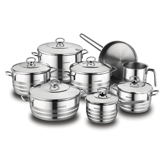 Korkmaz Astra Grande 14 Pcs Cookware Set