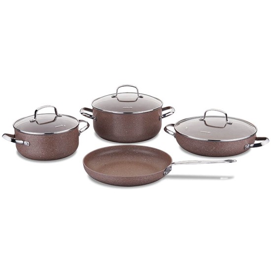 Korkmaz Browni 7 Pcs Cookware Set