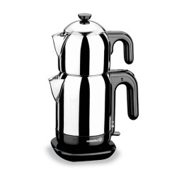 Korkmaz Demtez Electrical Tea Pot Set - Black Korkmaz Demtez Electrical Tea Pot Set - Black