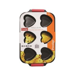 Prestige 6pcs Heart Muffin Pan Prestige 6pcs Heart Muffin Pan