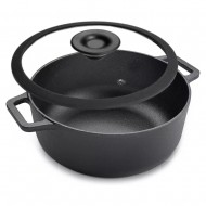 Prestige Cast Iron Casserole 24cm With Glass Lid Prestige Cast Iron Casserole 24cm With Glass Lid