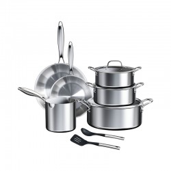 Prestige Triply Stainless Steel 11Pcs Cookware Set Prestige Triply Stainless Steel 11Pcs Cookware Set