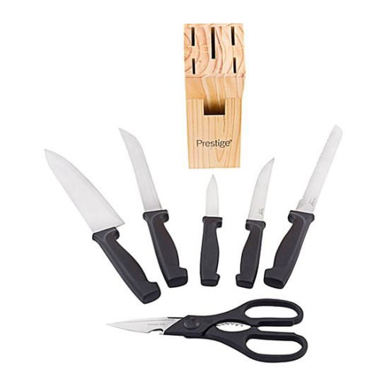 Prestige 7 Pcs Knife Block Set