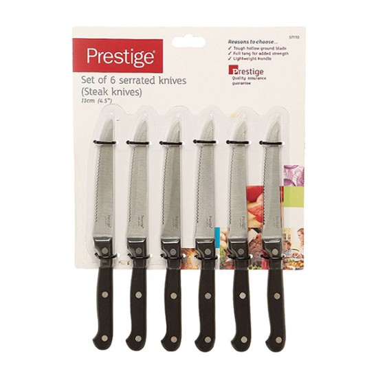 Prestige 6 Pcs Steak Knife Set
