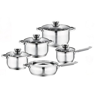 16 Piece German Designed Stainless Steel Cookware Set (USD 114.00) - Web9  Shop