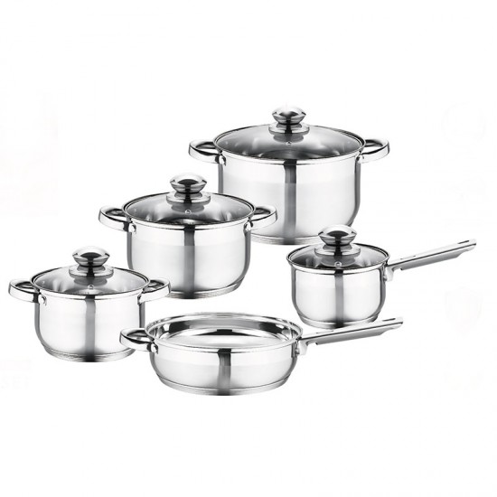Schon Haus 9Pcs Stainless Steel Cookware Set